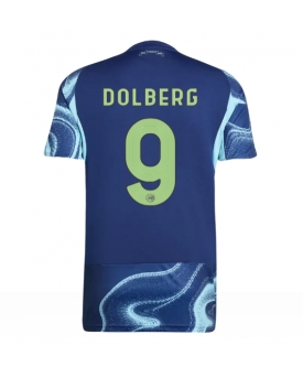 Billige Fotballdrakt Ajax Kasper Dolberg #9 Replika Bortedrakt 2025-26 Kortermet Billige Fotballdrakt Ajax Kasper Dolberg #9 Replika Bortedrakt 2025-26 Kortermet